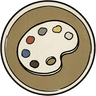 Palette badge icon
